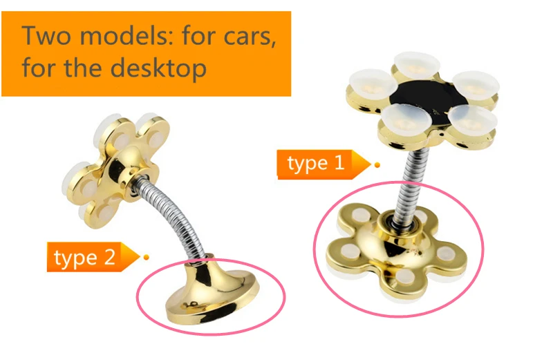 2021 Mới Đứng Cho Điện Thoại 360 Độ Xoay Được Hoa Magic Hút Di Động Giá Đỡ Điện Thoại Xe Hơi Chân Đế Gắn Tương Thích