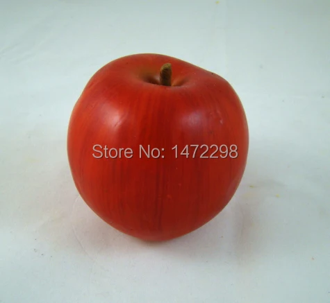 2pcs big artificial scarlet apples faux fruit fake food house decor Sketching tool artificial flower ornament