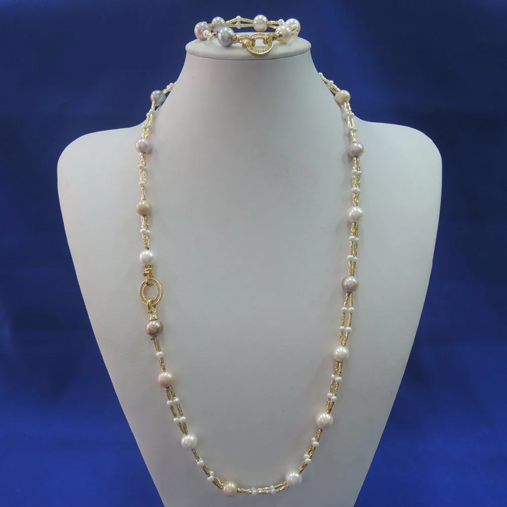 

100% nature freshwater AAA pearl necklace ,90 CM necklace=70 cm necklace+20 CM bracelet