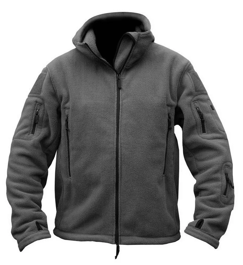 Military Man Fleece tad Tactical Softshell Jacket Outdoor Polartec Thermal Sport Hiking Polar Hooded Coat Outerwear Army Clothes