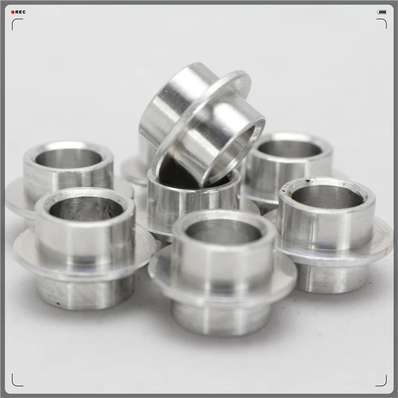 8 Pieces Silver / Golden Skating Bushing Spacer, 10mm Length, For Inline Roller Skates / Scooter / Skateboard Wheel Screw Nail