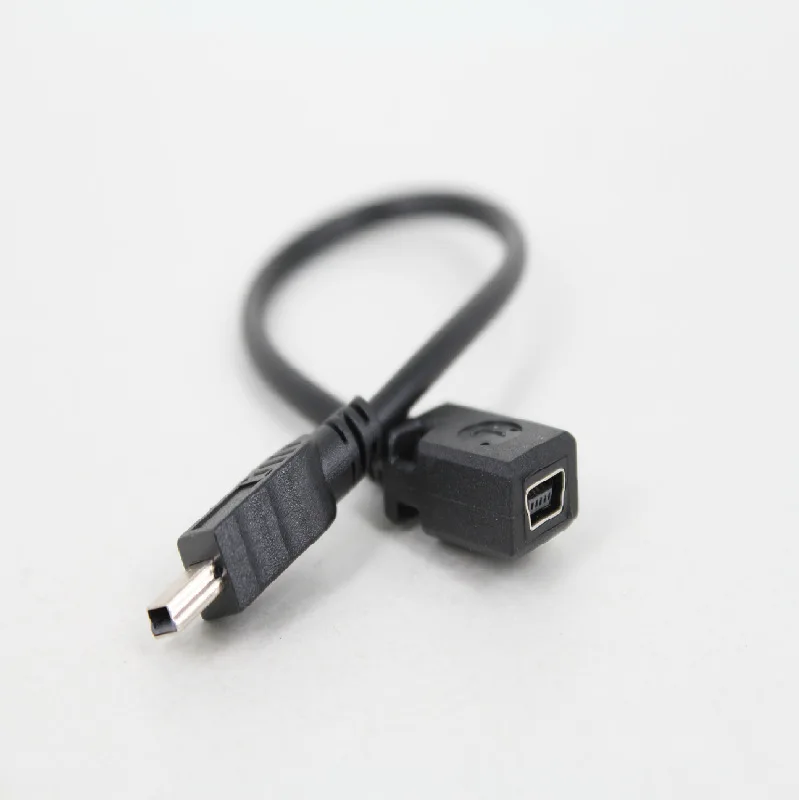 50pcs/lot USB Mini 5 Pin male to Mini 5pin female Adapter cable Wire MF Wholesale