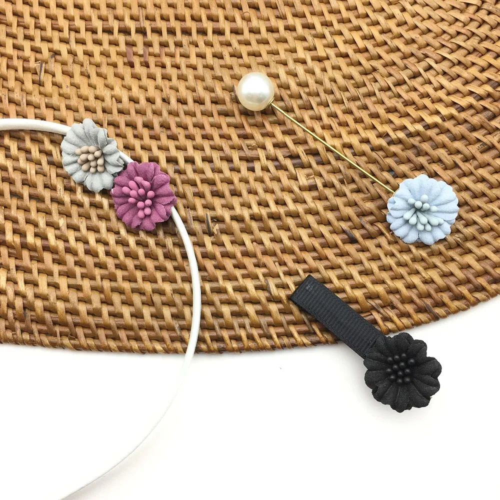 CHENGRUI F99, 2 cm, kwiat z tkaniny, naszywki, naszywki na ubrania, zapasy rzemieślnicze diy. Materiał rzemieślniczy, kwiaty do składania, zapasy rzemieślnicze, 10 sztuk/worek — zdjęcie 3