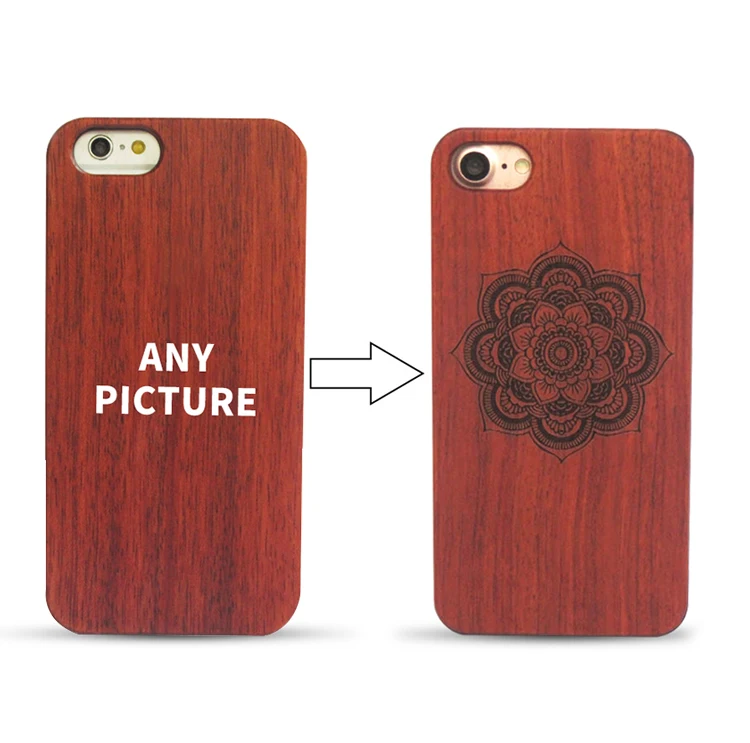 

30 pcs 2017 Hot Sale New Laser Engrave Real Wood and plastic Custom Any Pattern DIY Logo For iPhone 8 7s 7 6s plus