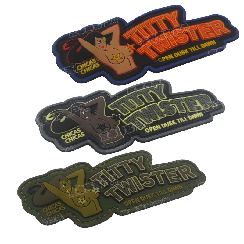 PVC Glue Drop Stampludus Costa ODA516 Punisher P40 WarHawk 1911 Vintage Firepower Patch Badge Acrylic Badges Epaulette Patches