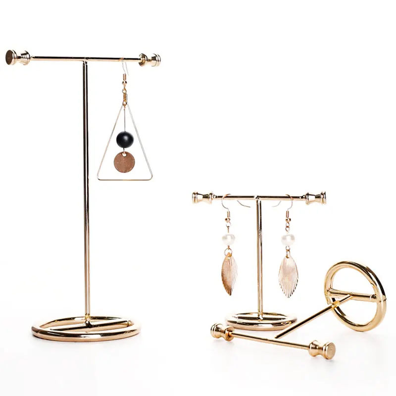

Fashion Metal Earrings Display Stand Elegant Earrings Display Stand Jewelry Display Tray Earrings Ring Display Showcase