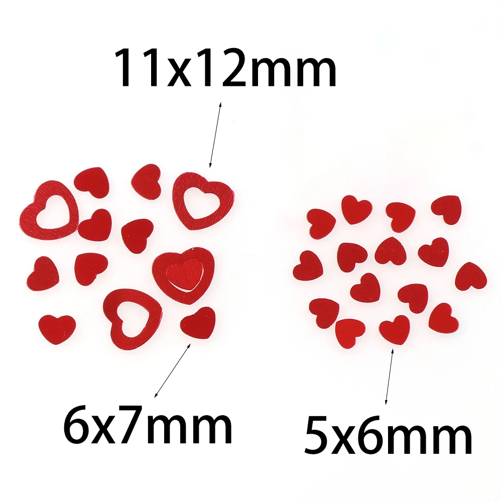 15g Cheaper Red Heart Stars Confetti Wedding Party Scatters Table Decoration Age Birthday Party Wedding Decor Supplies