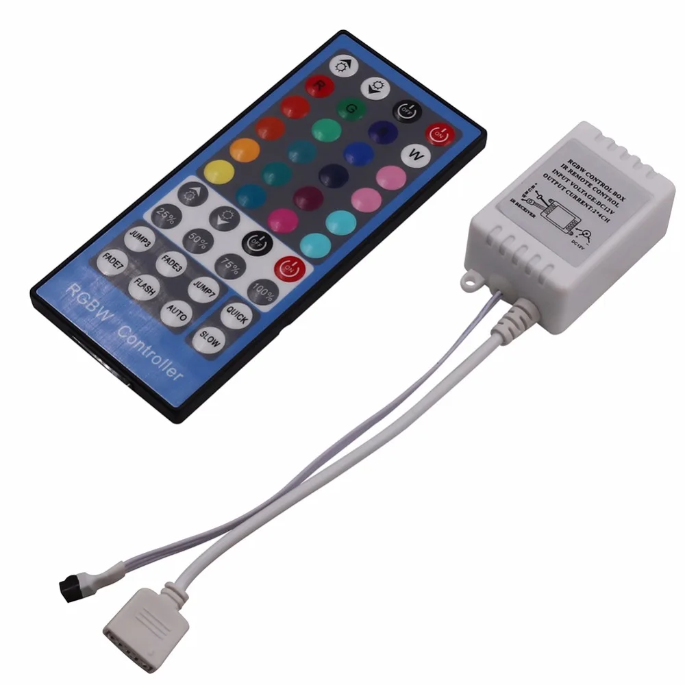 

LED RGBW Controller with 40key IR Remote DC12-24V input 2A*4 channel output