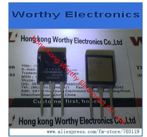 

Free shipping 10PCS/LOT Discrete Semiconductor Products IGBT 600V 56A 125W ISOPLUS247 IXGR48N60C3D1