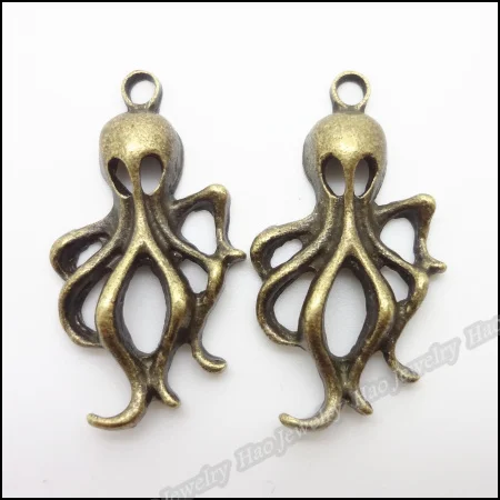 

70pcs Vintage Charms Octopus Pendant Antique bronze Zinc Alloy Fit Bracelet Necklace DIY Metal Jewelry Findings