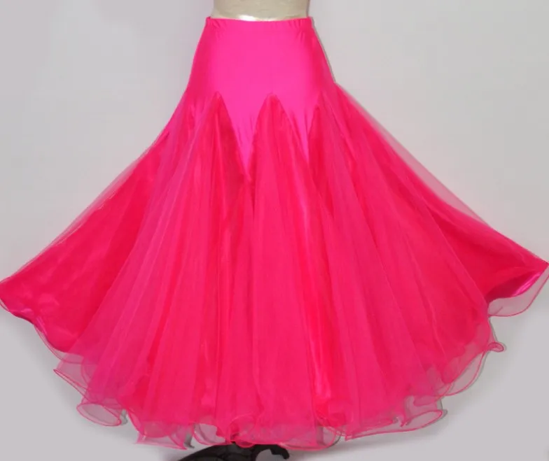 Flamenco Dance Costume Skirt Long Ballroom Dancing Modern Standard Waltz Dancer Dress Spain LXQ204