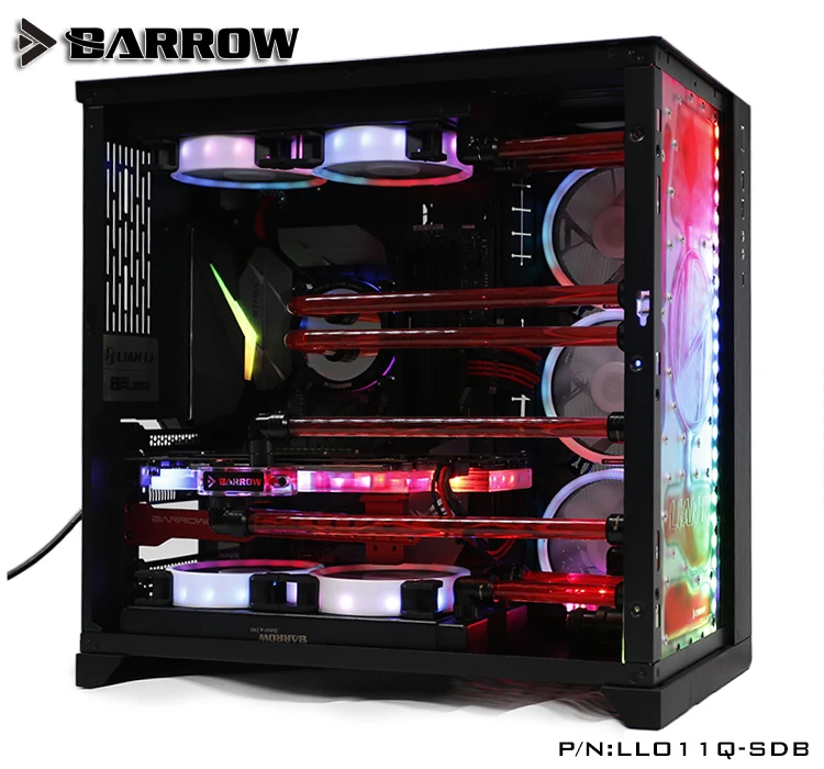 

Barrow Distro Plate Set Use For LIAN LI O11 Dynamic Computer Case/Kit for CPU and GPU Block / Instead reservoir A-RGB LED