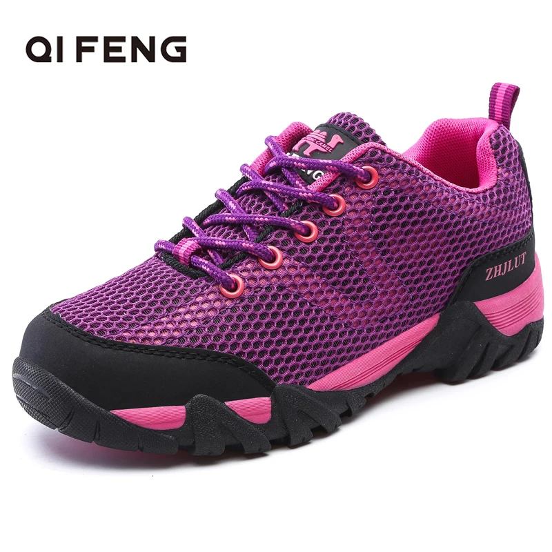 

Men Women Outdoor Sports Breathable Hiking Shoes,Mesh Upper Wear Resisting Trekking Footwear,Spring Summer Couple Climbing Boots