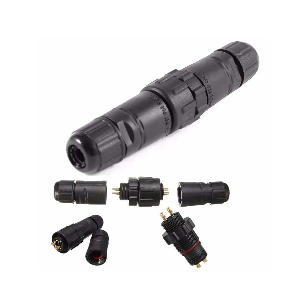 Adaptador de Panel resistente al agua para exteriores, conector impermeable IP68, M14, 2P, 3P, 4P, 5P, 6P, 7P, 8P, IP67