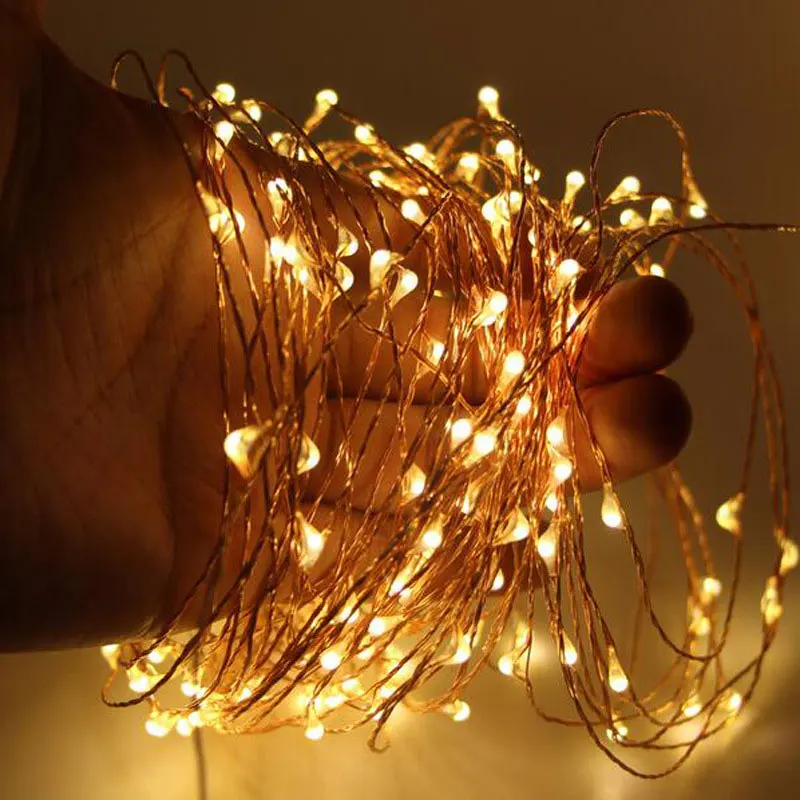 Multicolor Fairy Light 10M Solar Power Lamp Waterproof Solar String Light Copper Wire Christmas Wedding Party Decor Lamp