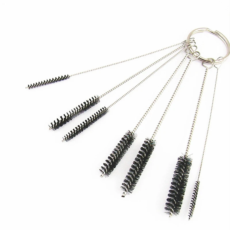 7 in 1 Carburetor Carbon Deposit Jet Cleaning Brushes Tool For Ascot 500 CB1 CBF1000 CBR125R Motorcycle Parts Clean Universal