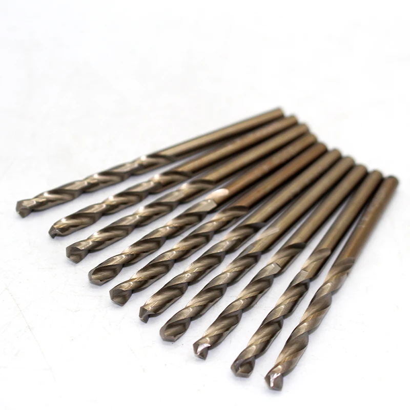 

10pcs M35 4.1mm Tungsten steel drill bit Stainless steel high speed steel cobalt containing multifunctional twist drill bit