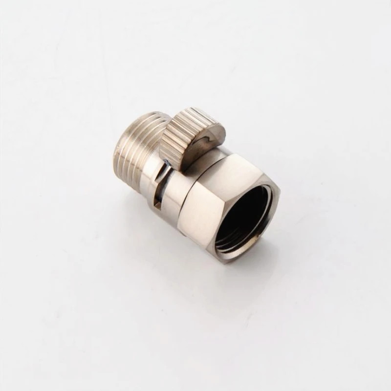 1pc Shower Pressure Valve Solid Brass Water Control Valve Shut Off Valve for Bidet Sprayer or Shower Head Polished