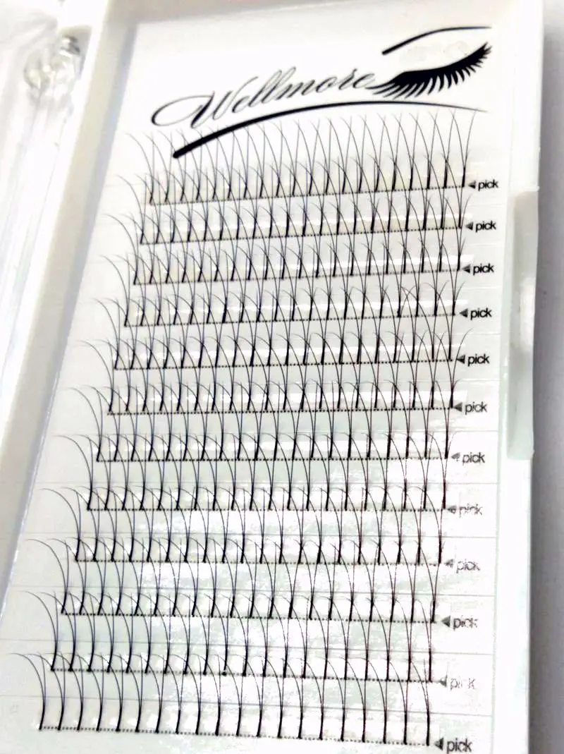 2021 New 2/3/4/5/6D Russian Volume Eyelashes Extension Long Stem Pre made Fans C/D curl Mink Lash Eyelash Individual Extensions