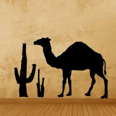 

Desert camel sticker Lovely animal live in your home DIY wall home decor Jungle Forest theme wall sticker for kids room