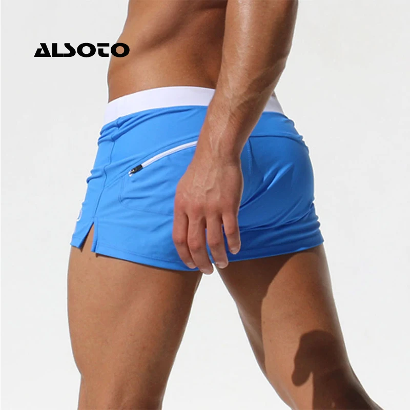 ALSOTO-bañador Sexy para hombre, pantalones cortos de baño, ropa de playa, Mayo Sunga, strdj, Kapielowy, Badpak