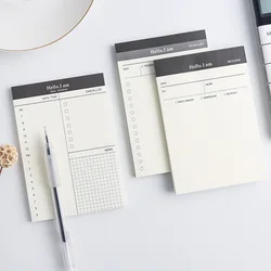 Creative Daily Schedule Memo pad To Do List Time Sticky note Schedule planner stickers Office School Supplies Korean Stationery