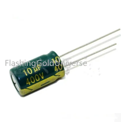 

400V 10UF 10UF 400V Electrolytic Capacitor volume 10*17 best quality New origina