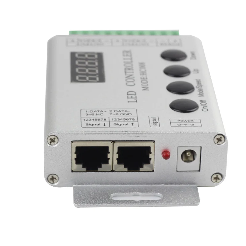 HC008 RF Programmable RGB Led Pixel Controller 133 effect Modes For Ws2812 Ws2811 2801 1903 LED Strip Light Tape