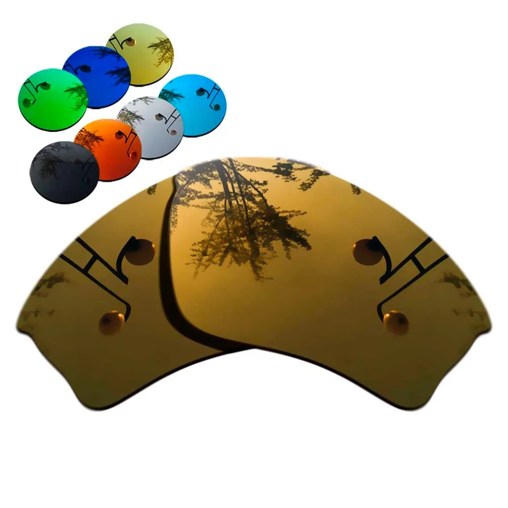 

100% Precisely Cut Polarized Replacement Lenses for Half Jacket XLJ Sunglasses Copper Mirrored Coating Color- Choices