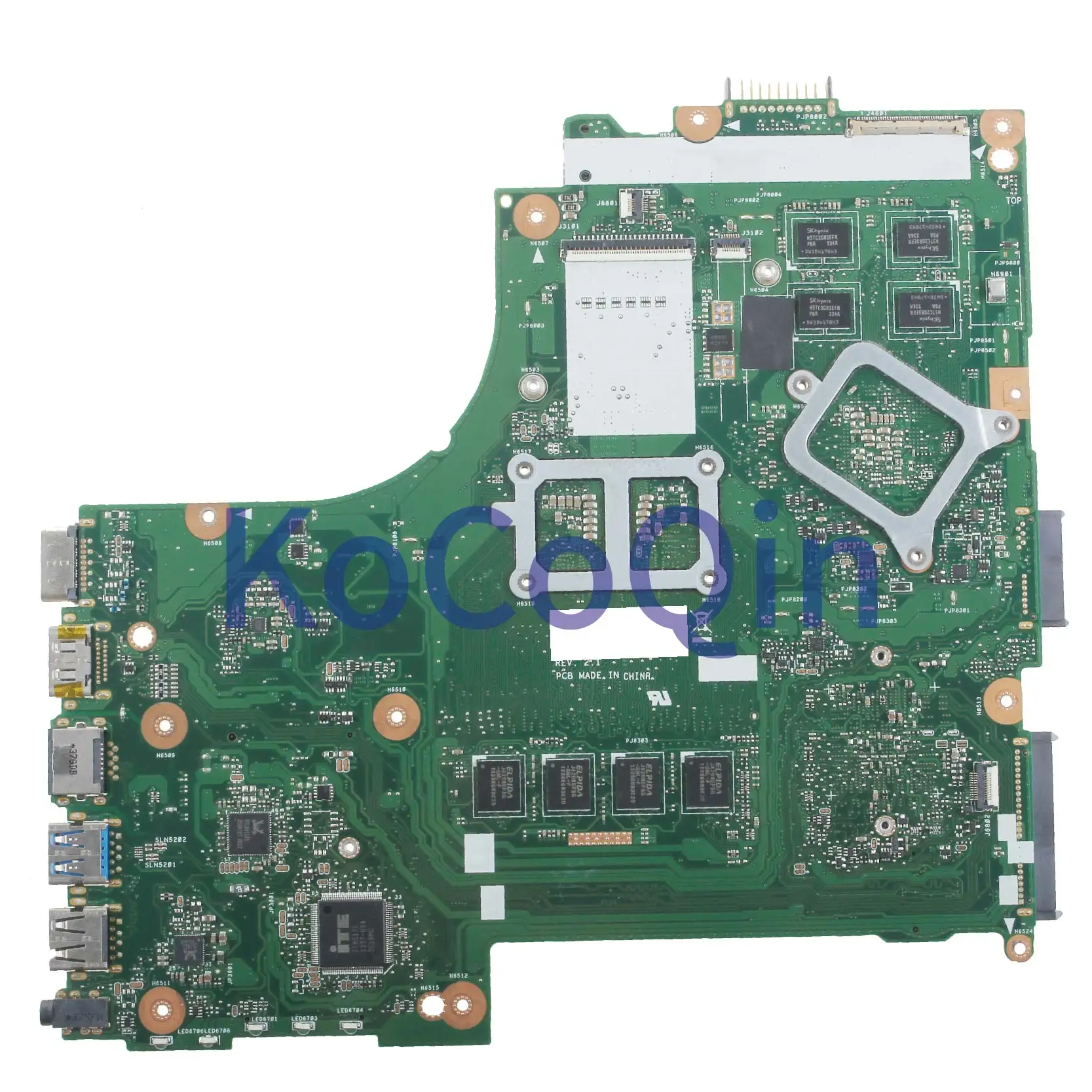 KoCoQin Laptop motherboard For ASUS X450CC X450C X450 Mainboard 1007U REV.2.1 TESTED