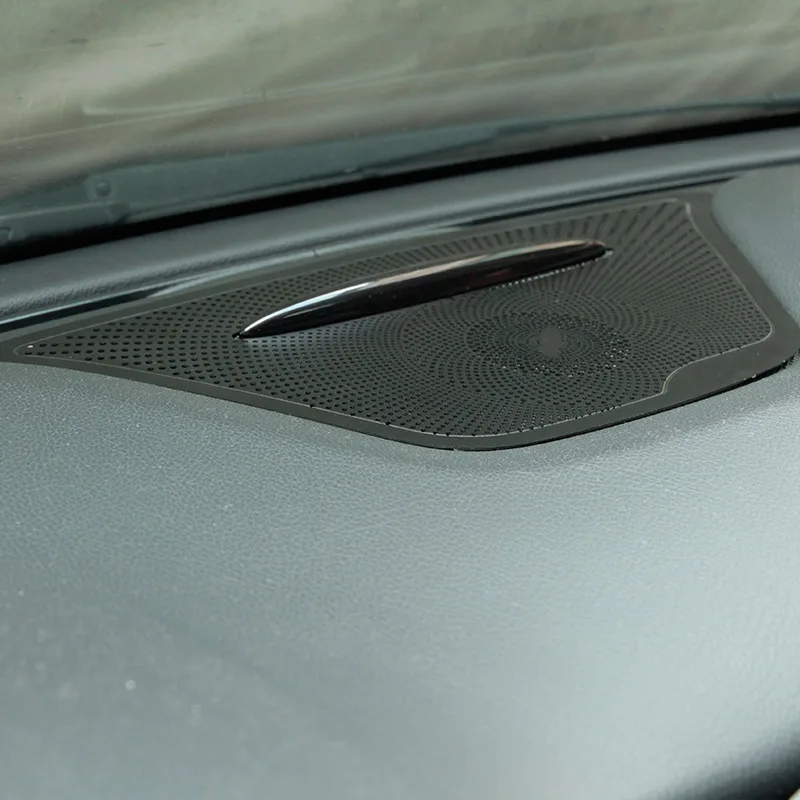Stainless Audio Speaker Dashboard Loudspeaker Cover Trim Sticker For Mercedes Benz A GLA CLA Class W176 X156 C117 Car Accessory