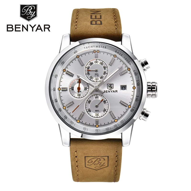 BENYAR-Reloj deportivo de cuarzo para Hombre, cronógrafo de pulsera de lujo, a la moda, nuevo, 2022