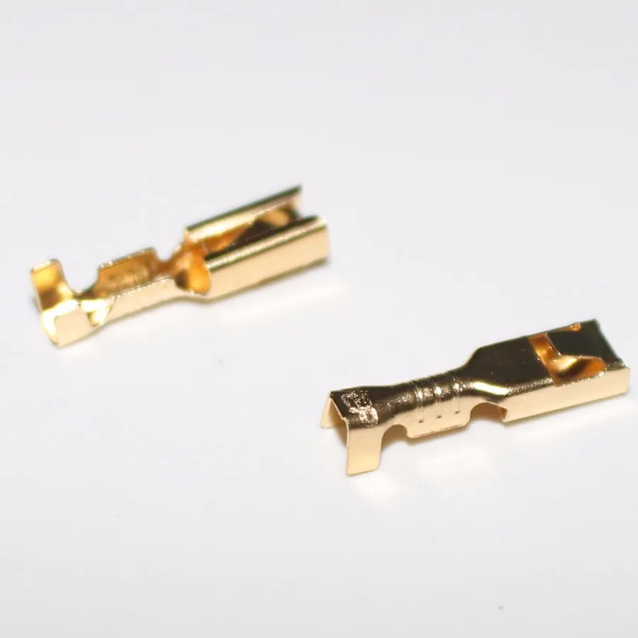 50 قطعة نوعية جيدة مناسبة ل العروة لوحة: 2.8 مللي متر الأسلاك محطة تجعيد محطة الذكور و موصل سالب #4