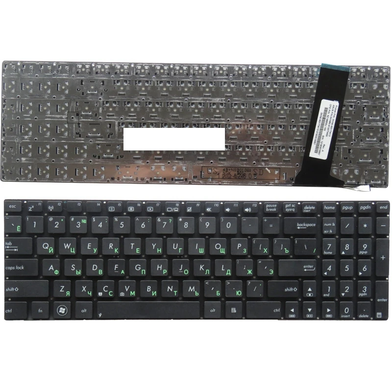 

Русская клавиатура для Asus Q550, Q550L, Q550LF, G550, G550J, G550JK, N750, N750J, N750JK, N750JV, черная, без подсветки RU