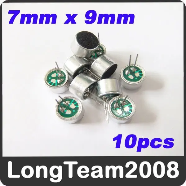 10pcs Electret Microphone with Dustscreen & Lead foot Microphone 7mmx9mm s870_3