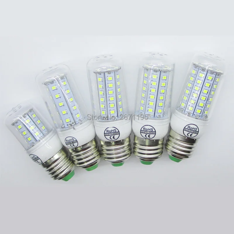 

Hot Wholesale Full NEW 2835SMD LED Corn Bulb 220V LED lamp 24leds 42leds 68leds Chandelier LEDs Candle light Spotlight