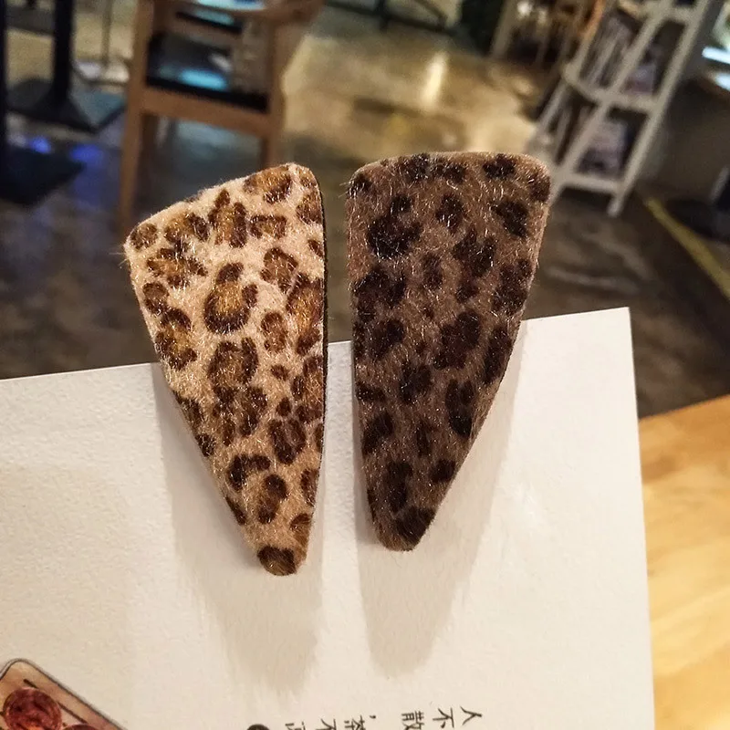 Korean Leopard Hair Clip Female BB Clip Ins Adult  Hai Clip Accessories For Women Girls Barrettes Hairgrip Hair Headwear