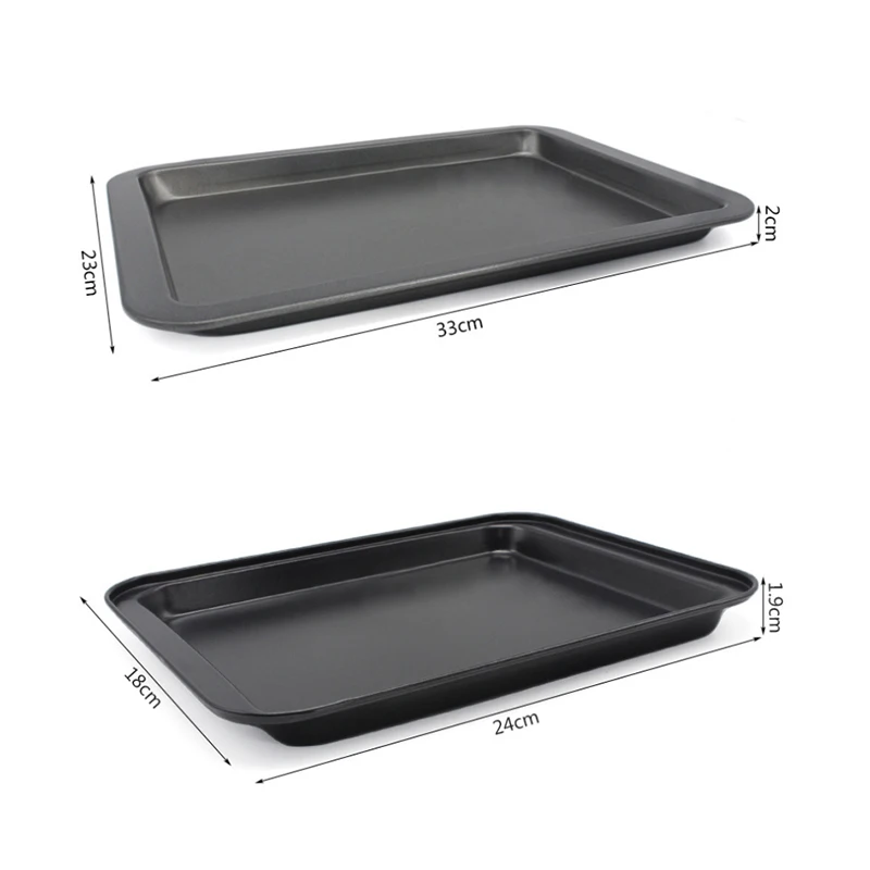 Rectangular non-stick bread cake baking tray baking tray oven rectangular black baking tray diy baking