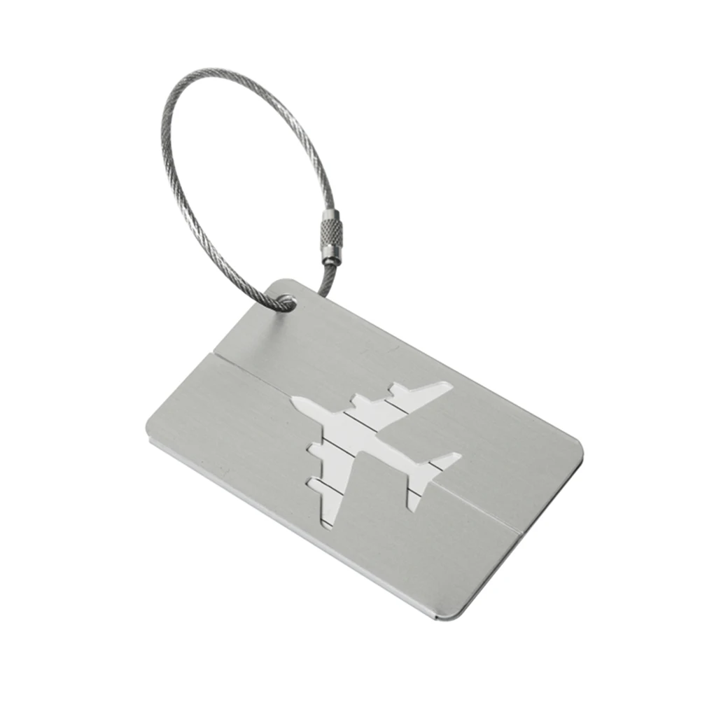 Metal Travel Luggage Tags Baggage Name Tags Suitcase Address Label Holder Aluminium Alloy Luggage Tag Travel Accessories