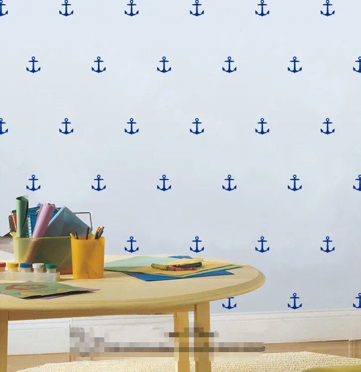 42pcs/set Little Anchor Wall Stickers Wall Decal, Removable DIY home decoration art Wall decors Stcikers Muraux Wallpaper D441