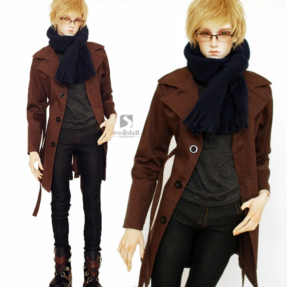 1/3 1/4 scale BJD clothes accessories coat+jeans+T-shirt+scarf suit for BJD/SD doll.Not included doll,shoes,wig and other 0644