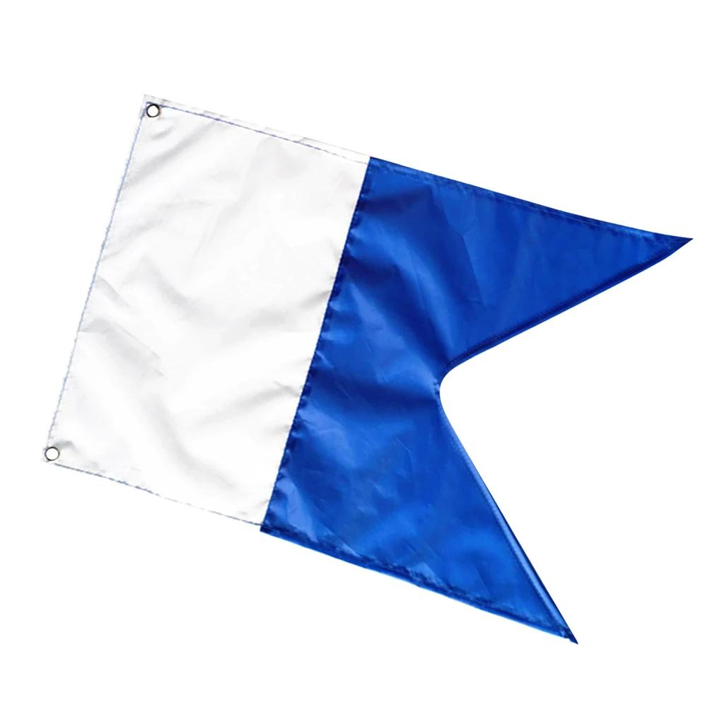 50x35cm Scuba Diving Dive Boat Alpha Flag National Banner International Sign Polyester Taffeta