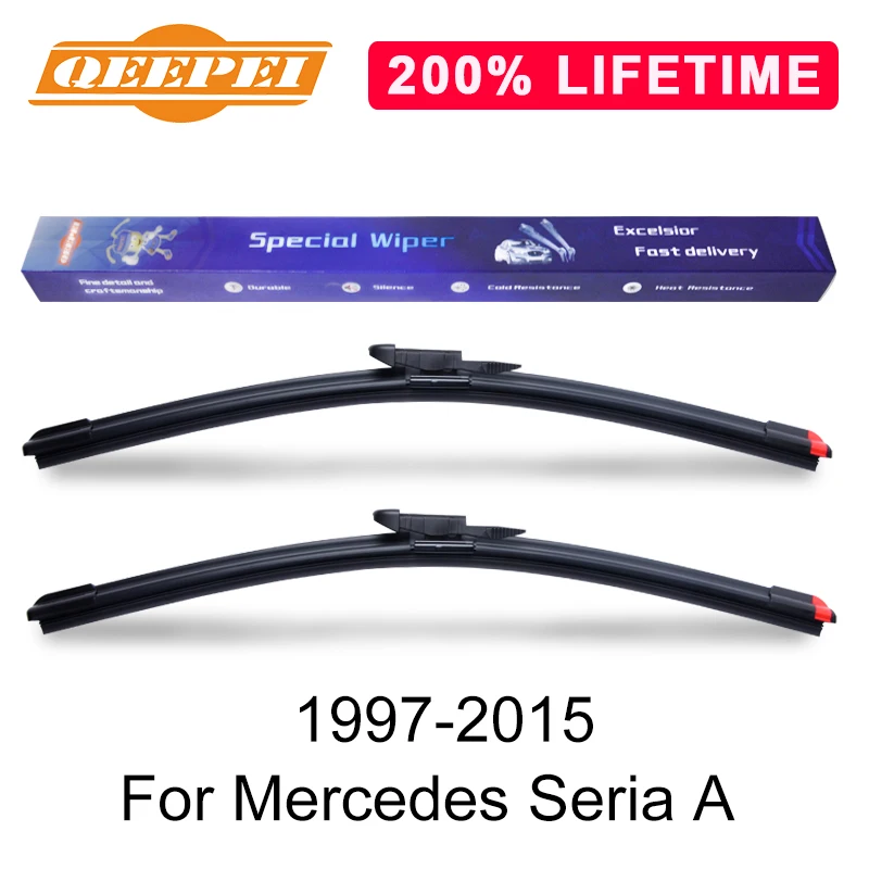 

QEEPEI Replace Wiper Blade For Mercedes Seria A 1997-2015 Silicone Rubber Windshield Windscreen Wiper Auto Car Accessories