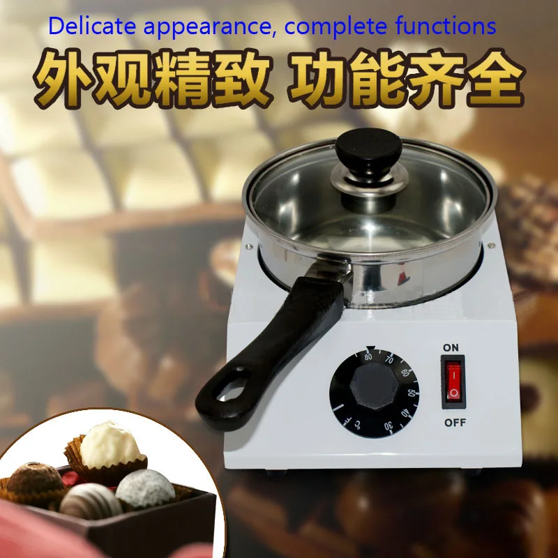 Electric Single cylinder chocolate melting furnace Tempering melting pot  chocolate melter stove melting machine