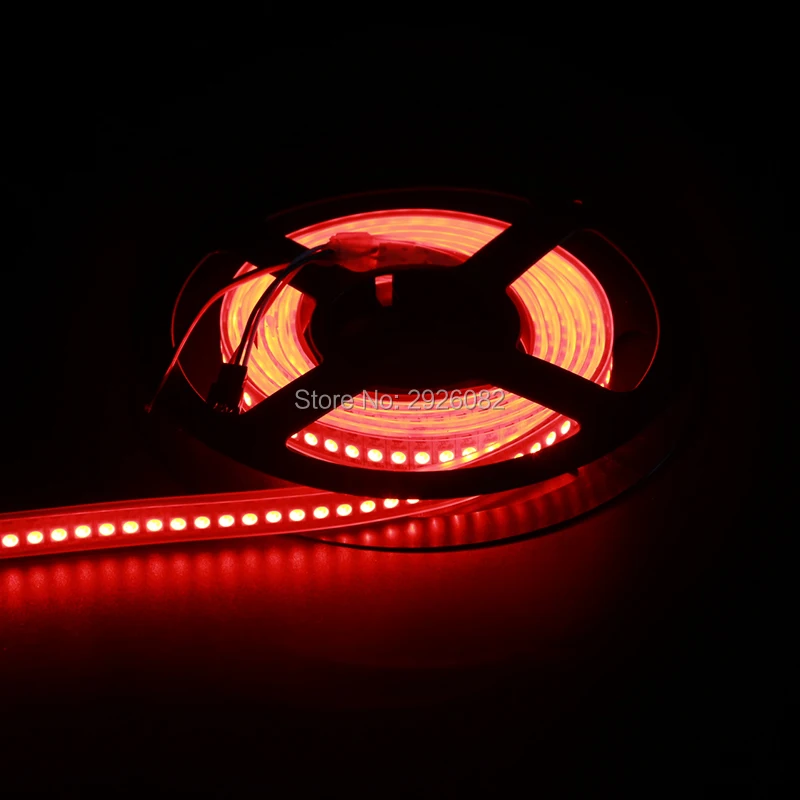 Adresseerbare 144 LEDs/M WS2812B LED-strip WS2812 Digitale 5050 SMD Flexibele tape IP67 Waterdichte buitenverlichting Decoratie WITTE PCB