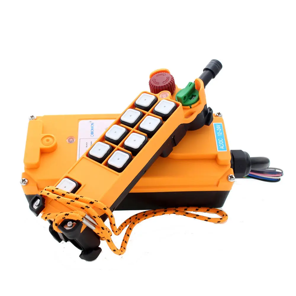 HS-8S  8 Channel 1 Speed 1 Transmitter Hoist Crane Truck Radio Remote Control System with E-Stop