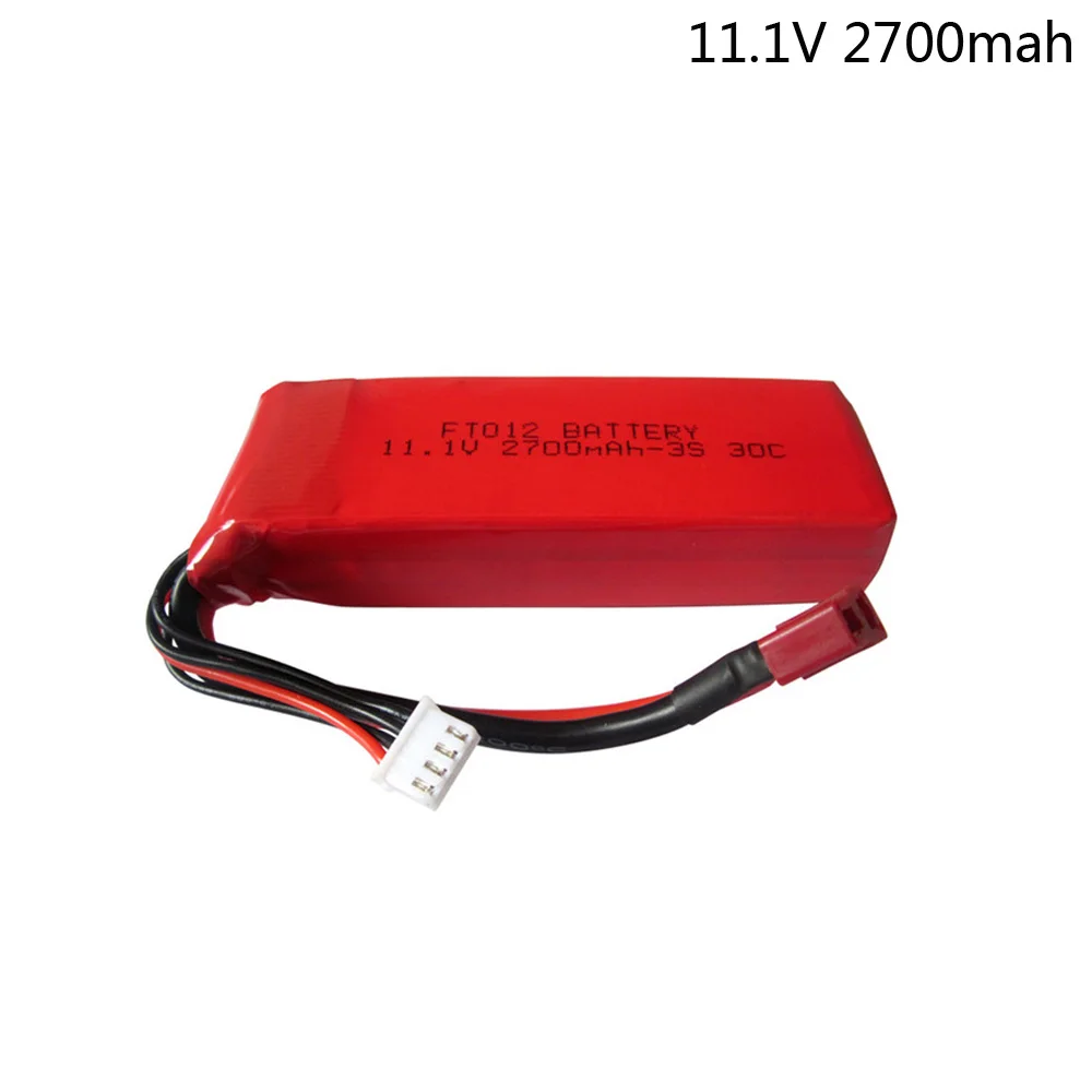 11.1V 2700mAh batery For Flywheel FT012 battery boat Huanqi 734 remote control car of large capacity JST/T/SM/EL-2P Plug 3S 11.1