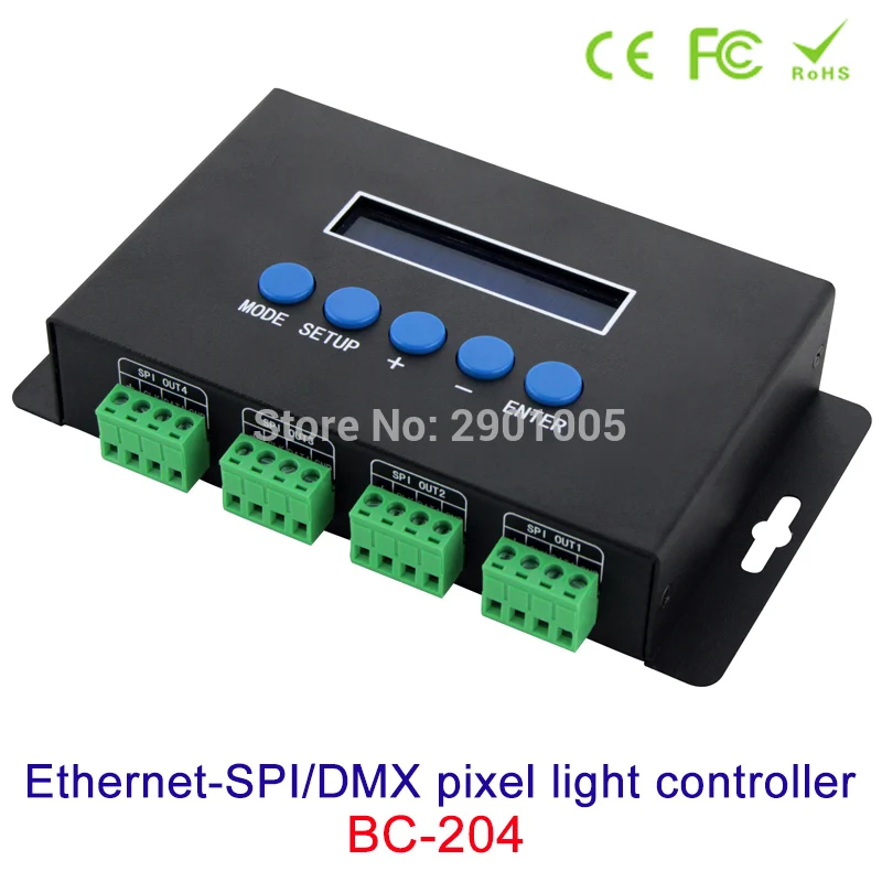 New arrival DC5V-24V Artnet Eternet to SPI/DMX pixel led light controller Output Current 4 channels 7Ax4CH/16 channels 3Ax16CH