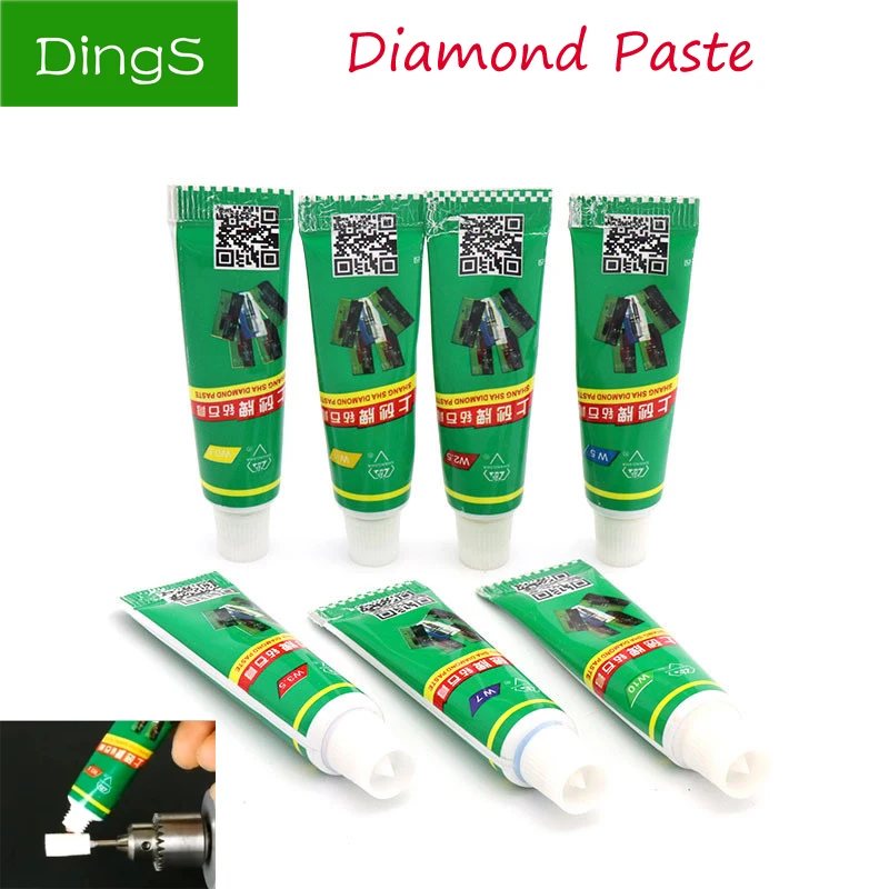 Stücke Diamant Schleifen Polieren Paste W 0,5-W40 Nadel Rohr Paste Läppen Verbindung Metall Jade Bernstein Polieren Schleif Werkzeuge