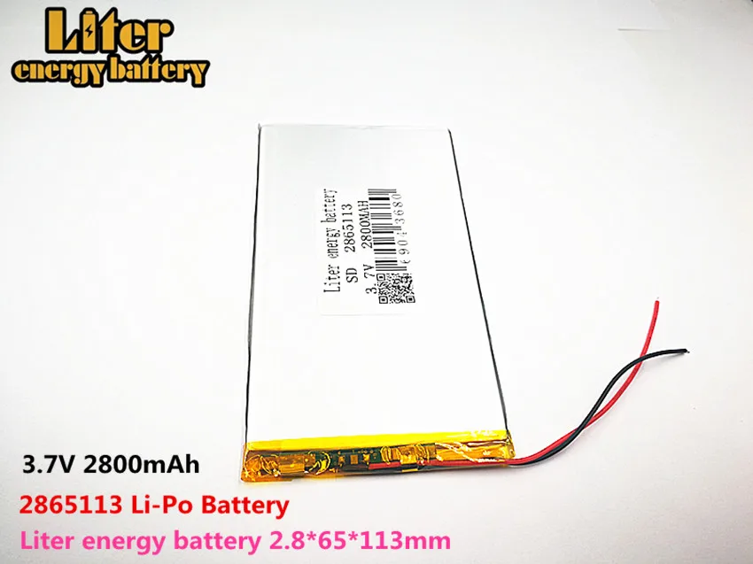 Liter energy battery Good Qulity 3.7V,2800mAH 2665113 Polymer lithium ion / Li-ion battery for tablet pc BANK,GPS,mp3,mp4